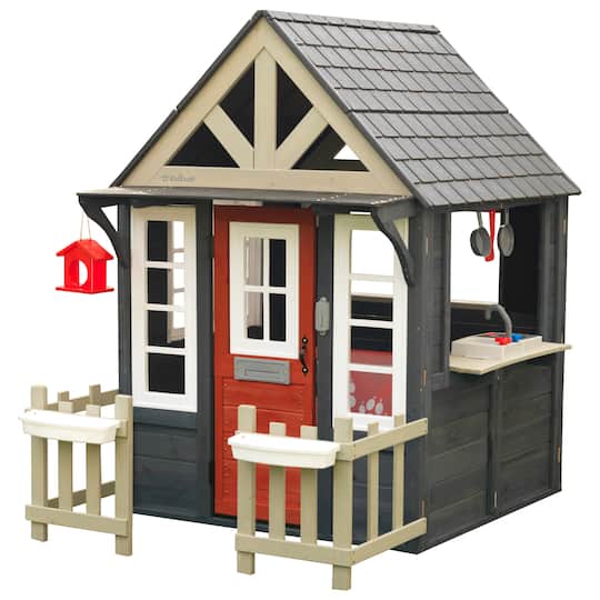 KidKraft Navy Wooden Riverscape Playhouse Set